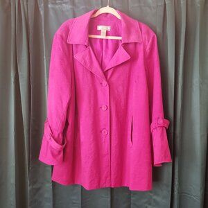 Simonton Says 3x Magenta jacket. Lined.